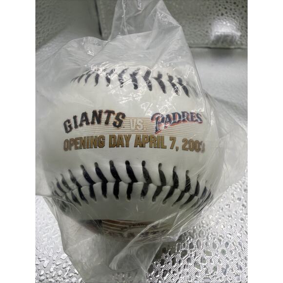 OPENING DAY April 7, 2003 SF Giants Vs. PADRES LIMITED EDITION BASEBALL - Picture 3 of 3